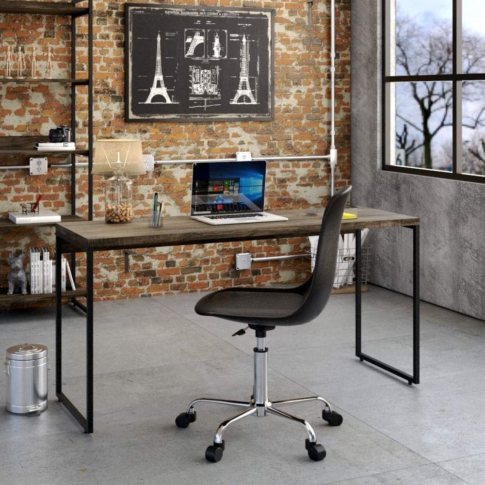 Escrivaninha Mesa Escritório 150cm Dynamica Carvalho Dark