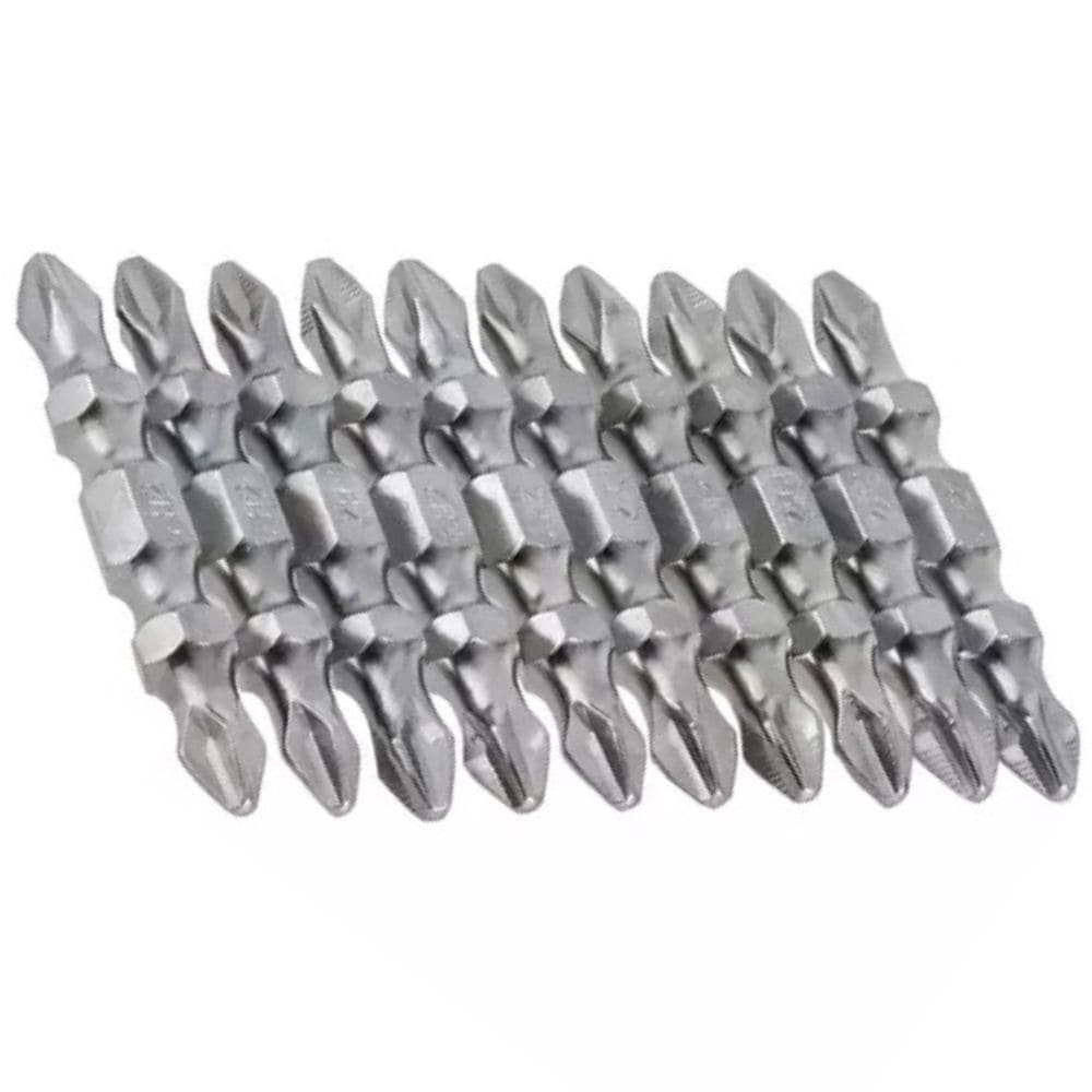 Bits Phillips 1/4 POL X 1/4 POL 45mm Ponta Dupla com 10 Unidades GROSS