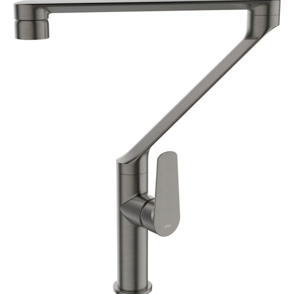 Misturador Monocomando para Cozinha de Mesa com Bico Articulado Barcelona Jiwi Cinza