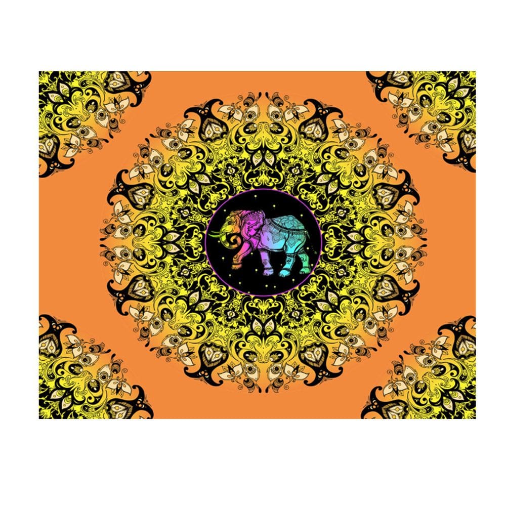 Tapeçaria Mandala Wall 150x130cm de fibra de microtecido