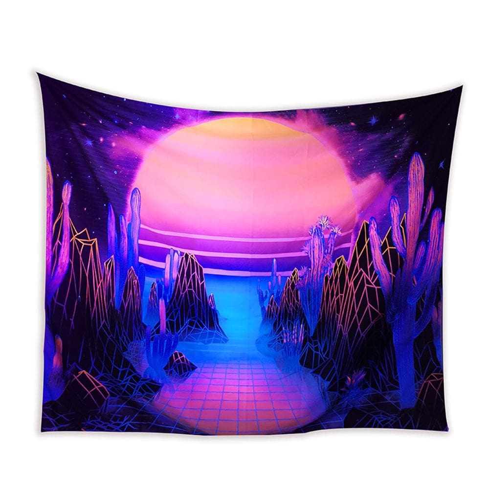 Tapeçaria Fluorescente Planet Forest Microfabric 150x150cm