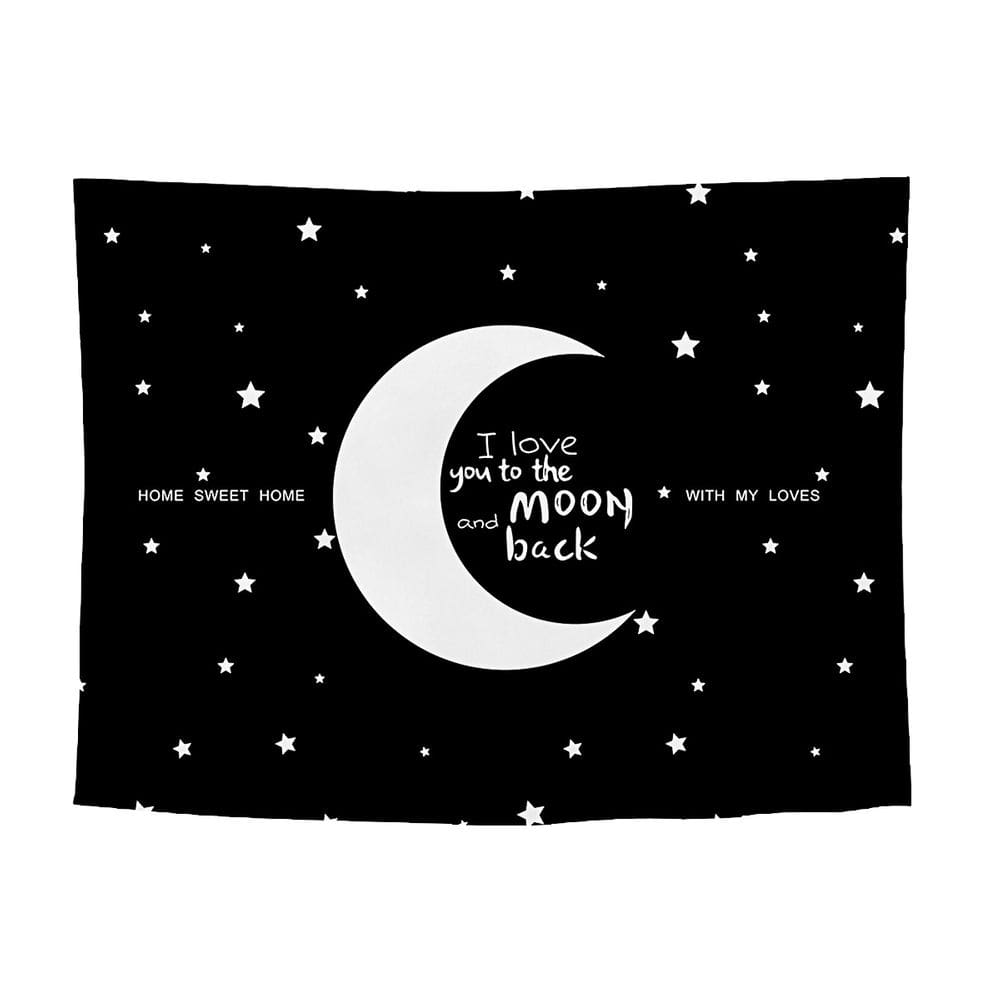 Tapeçaria de parede Eu te amo até a lua e de volta 150x130cm