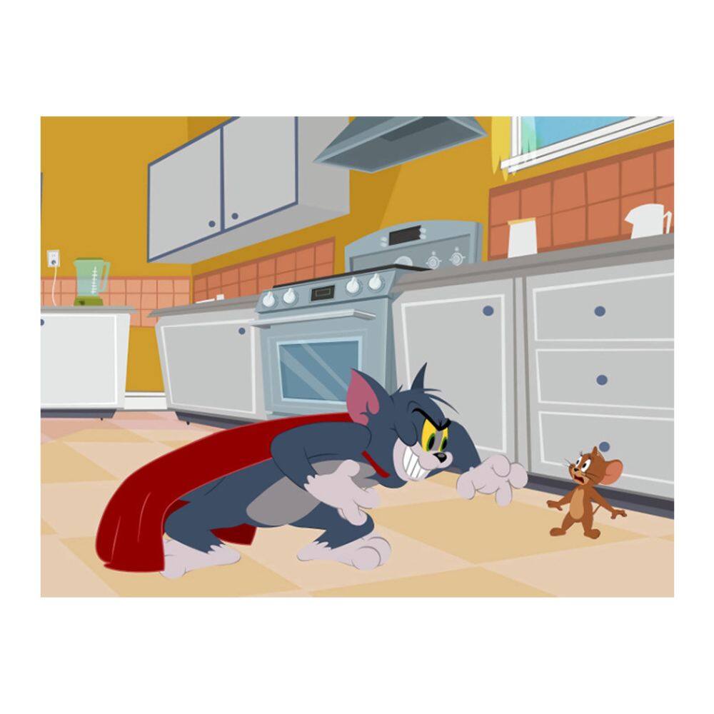 Tapeçaria Tom e Jerry para pendurar na parede em microtecido 100x75cm