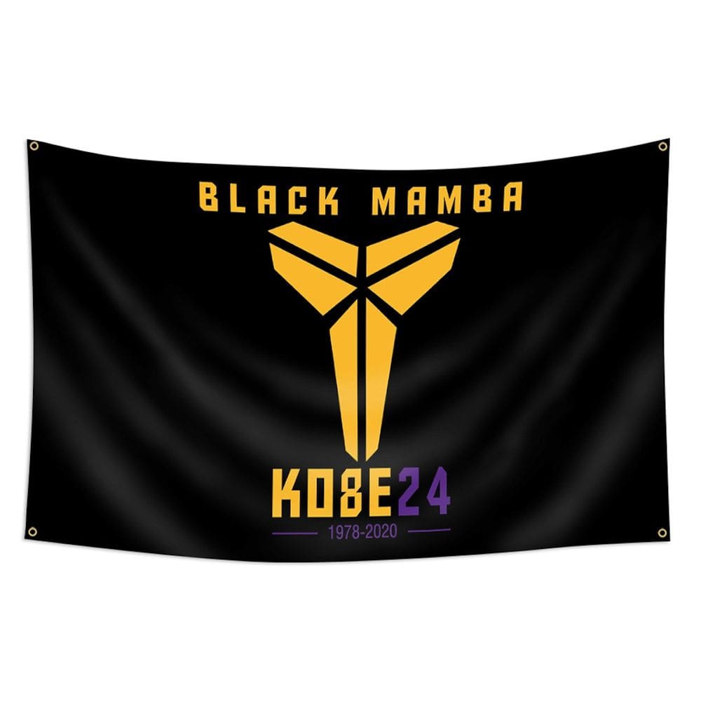 Tapeçaria Kobe Bryant Flag Art Anime Wall Pendure 90x150cm