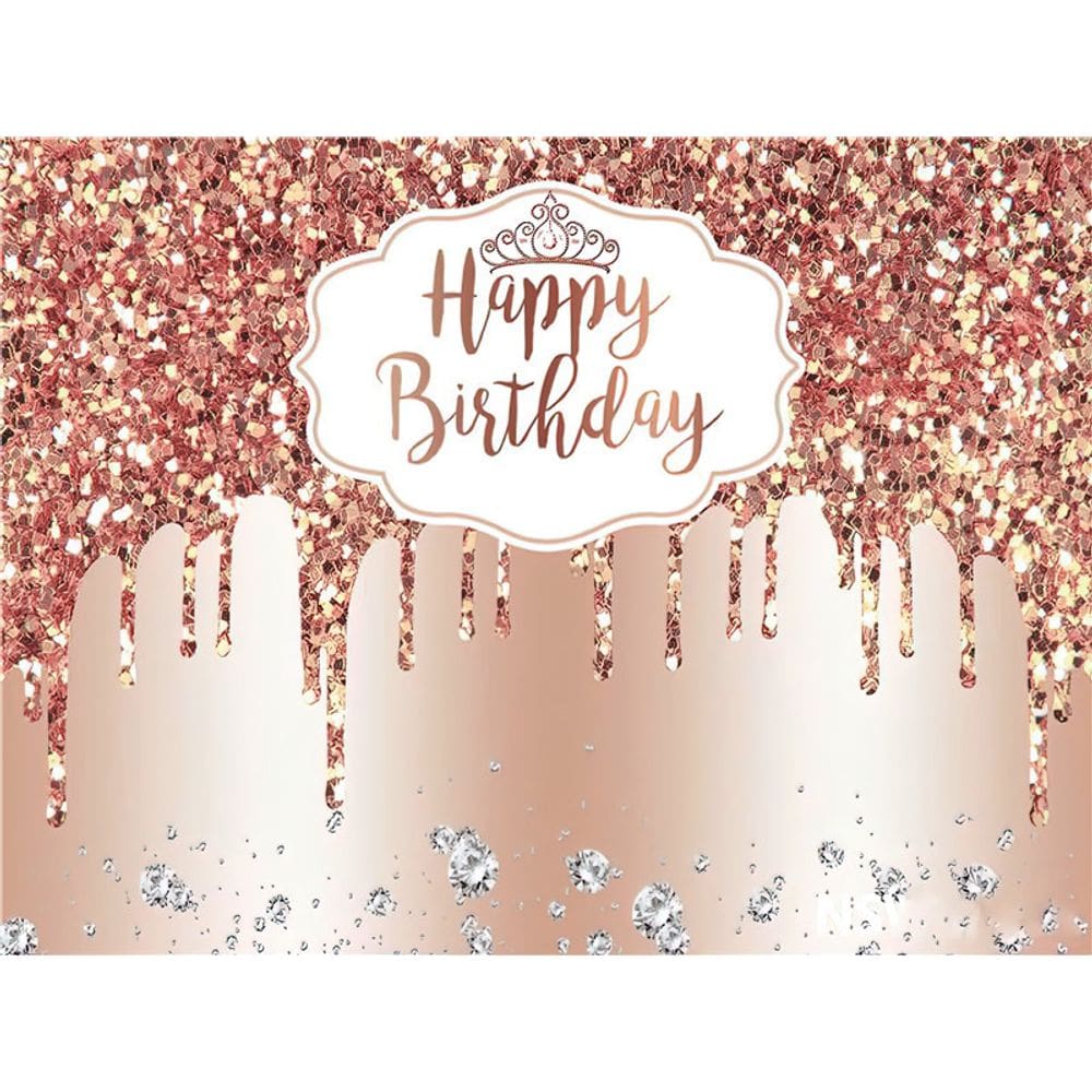 Tapeçaria Happy Birthday Room Aesthetic 210x150cm, microtecido