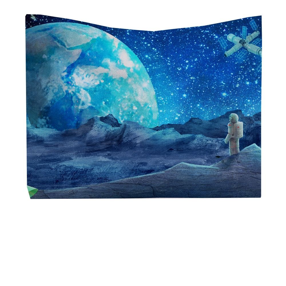 Tapeçaria Starry Sky Space Room Aesthetic 150x130cm, microtecido