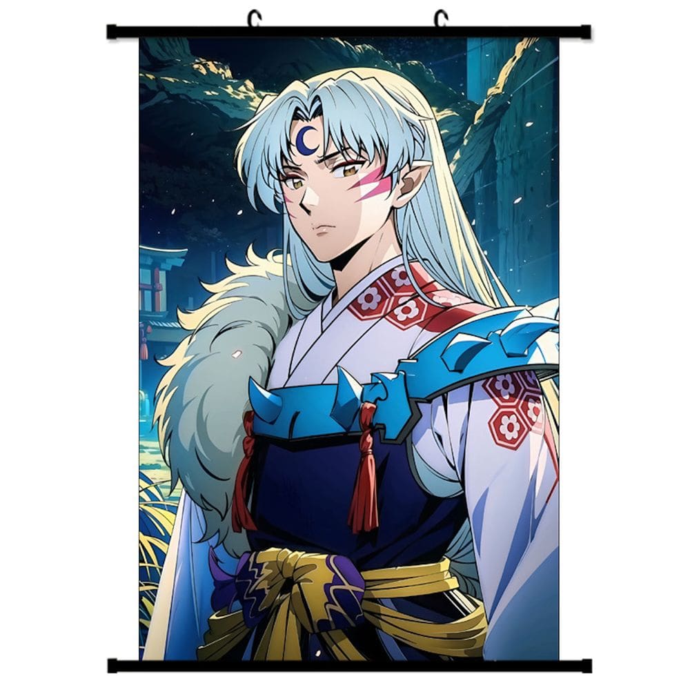 Pôster de arte de parede em tela Inuyasha Sesshoumaru Anime 40x60cm