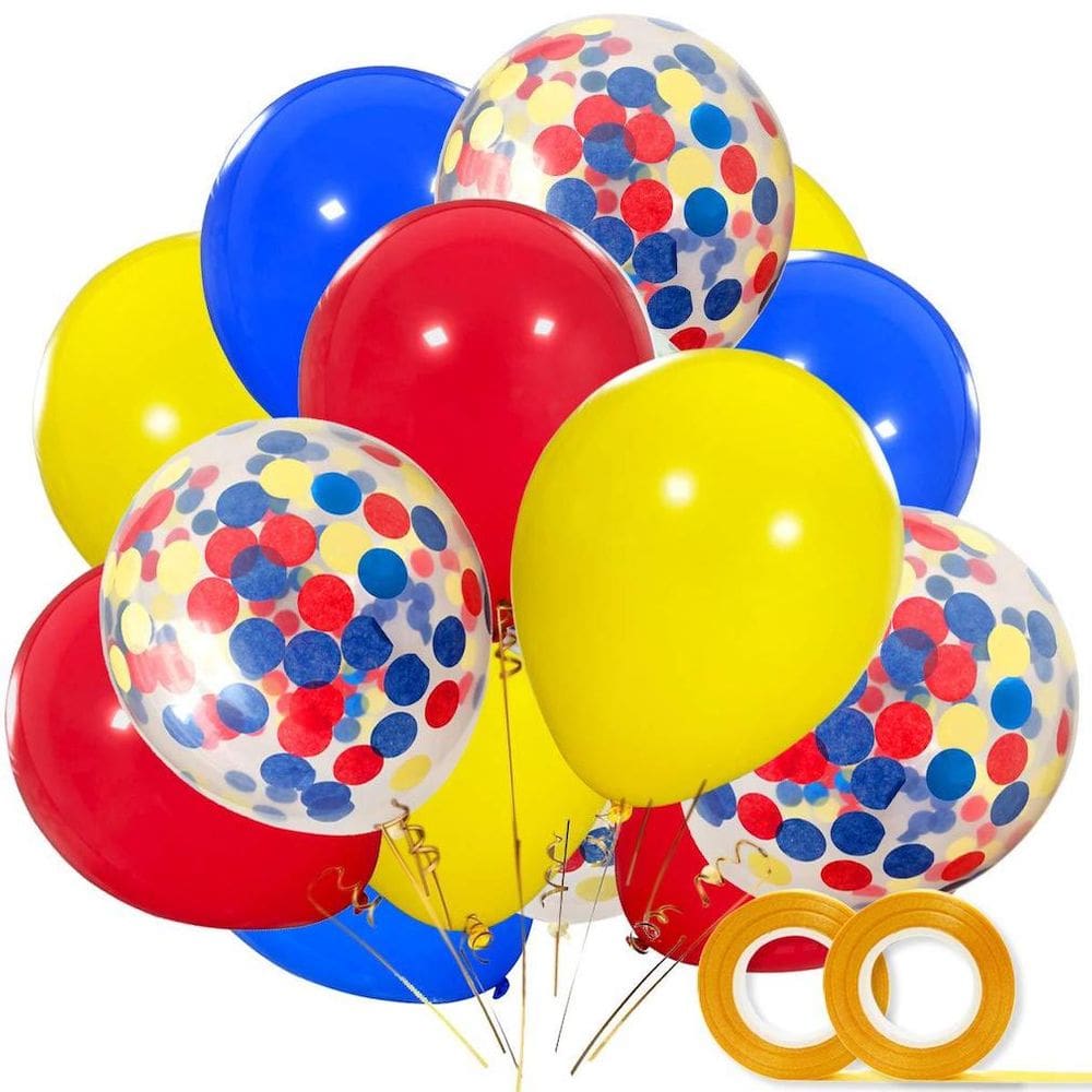 Kit de balões de festa, látex colorido, 12 cm, 16 unidades para decoração