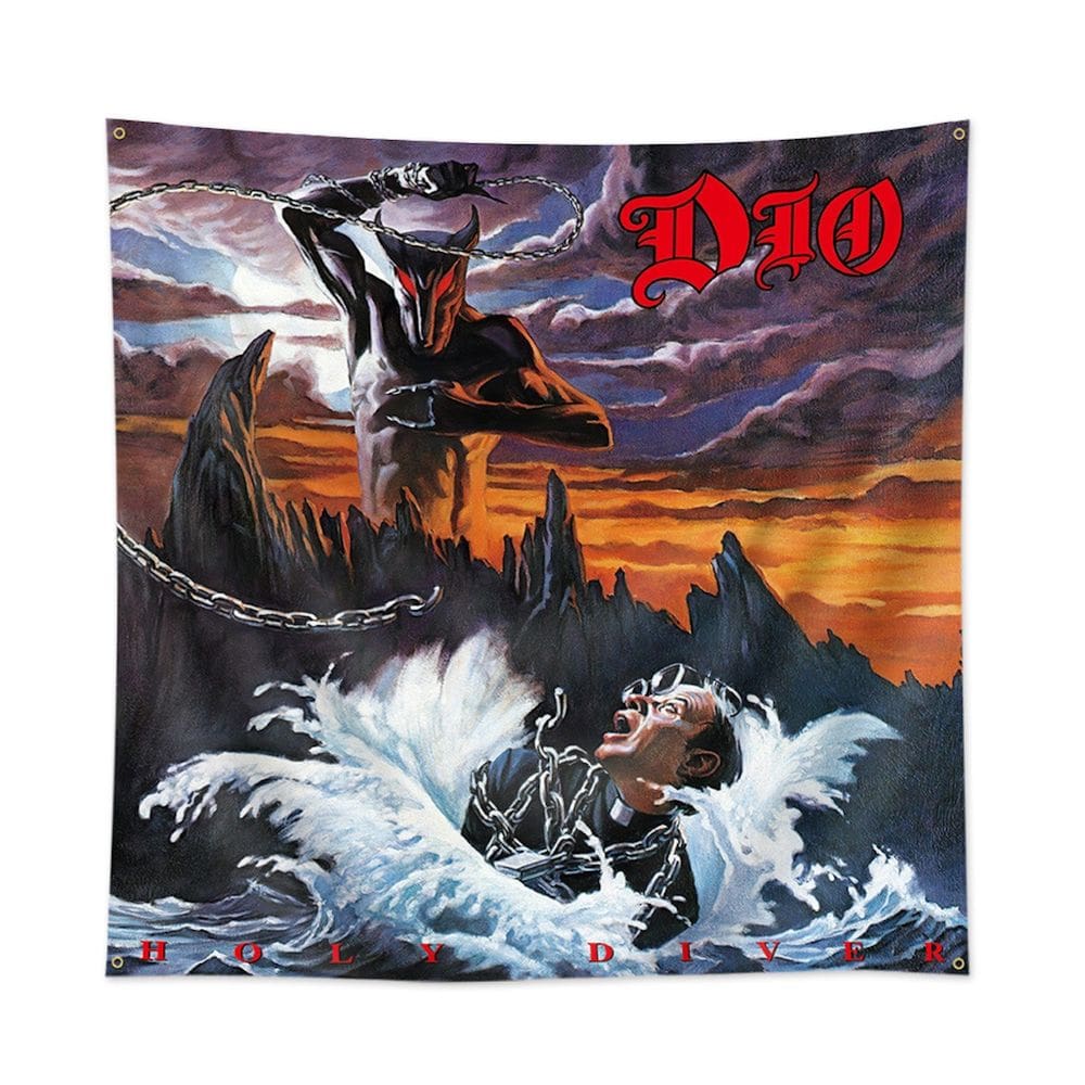 Tapeçaria Dios Holys Divers Flag Art 90x90cm Poliéster