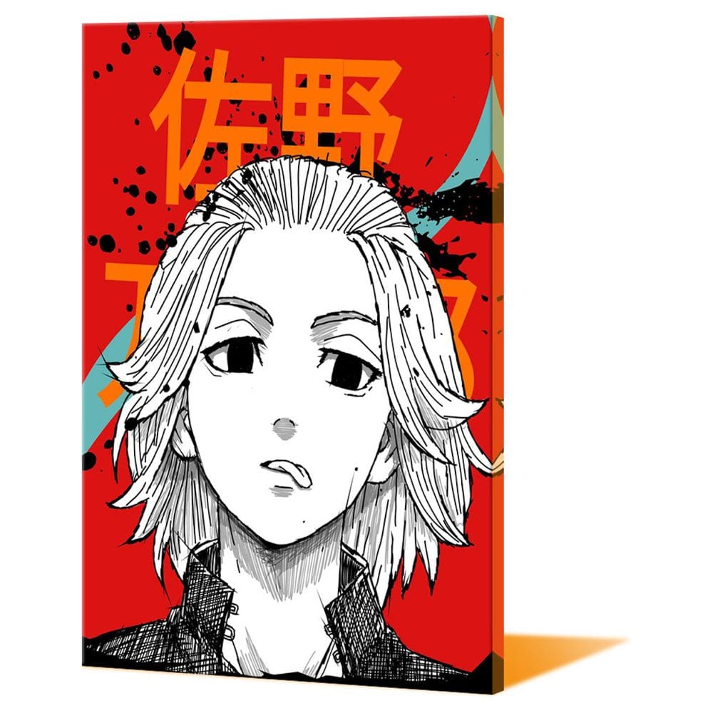 Arte de parede em tela Tokyo Revengers Mikey Anime 40x60cm