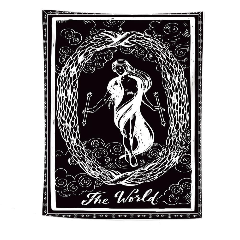 Tapeçaria de parede World Map Microfabric 150x130cm Decoração de quarto