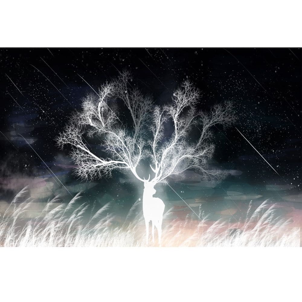 Tapeçaria Forest Elk Wall Room Aesthetic 150x130cm, microtecido