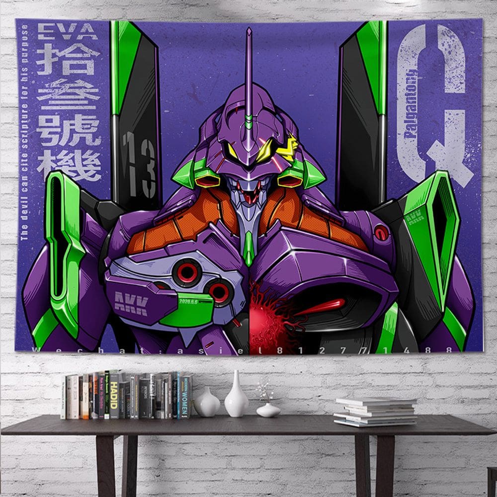 Tapeçaria de parede Evangelions Room Aesthetic 150x100cm