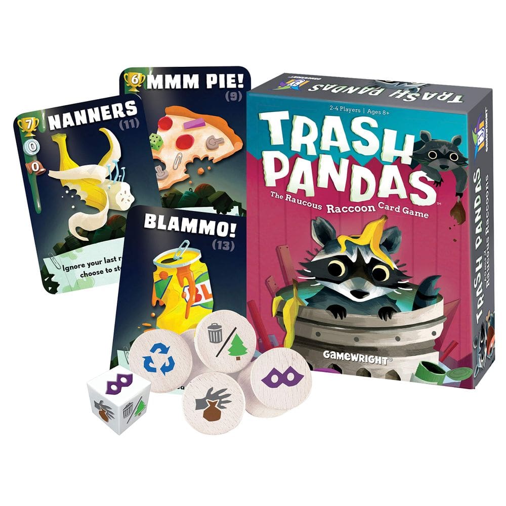 Jogo de cartas Gamewright Trash Pandas The Raucous Raccoon com 54 cartas