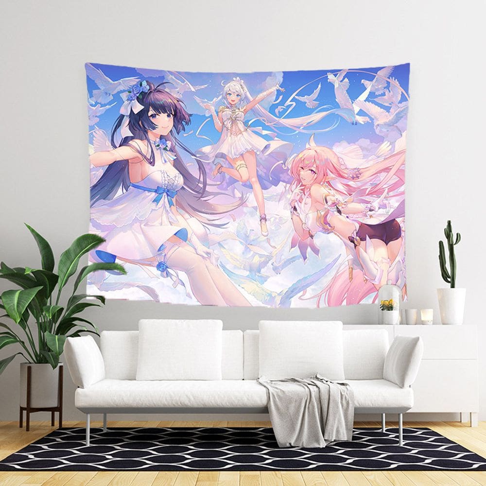 Tapeçaria de parede Honkais Impacts Microfabric 150x100cm