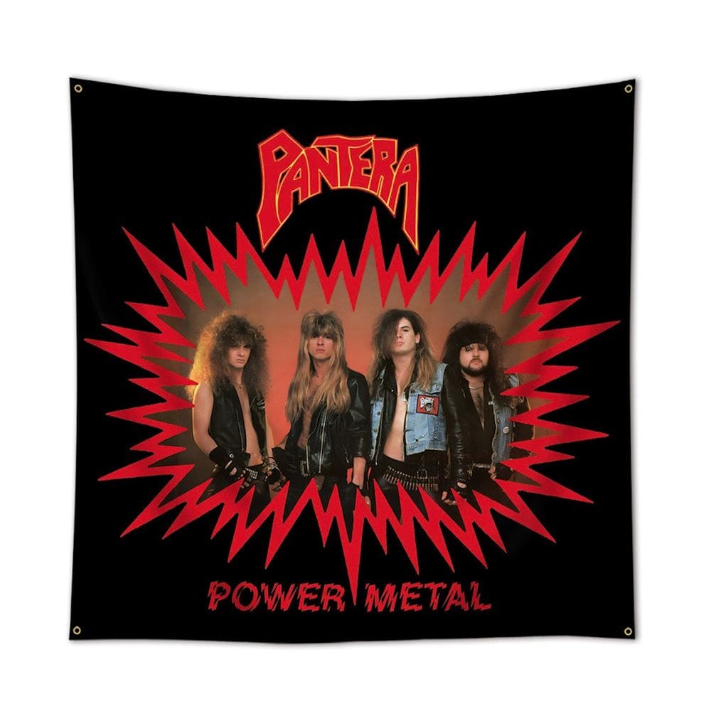 Tapeçaria Flag Panteras Powers Metals Anime 90x90cm Poliéster