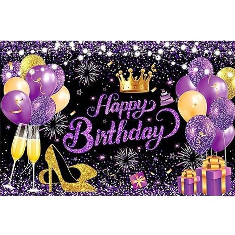 Tapeçaria Happy Birthday Room Wall Estética 180x200cm, microtecido