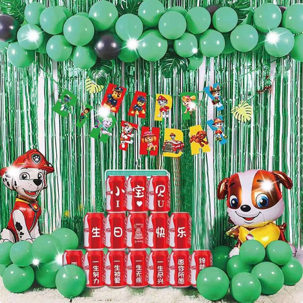 Kit de balões: 41 unidades para balões de alumínio de látex para festas de aniversário para cães