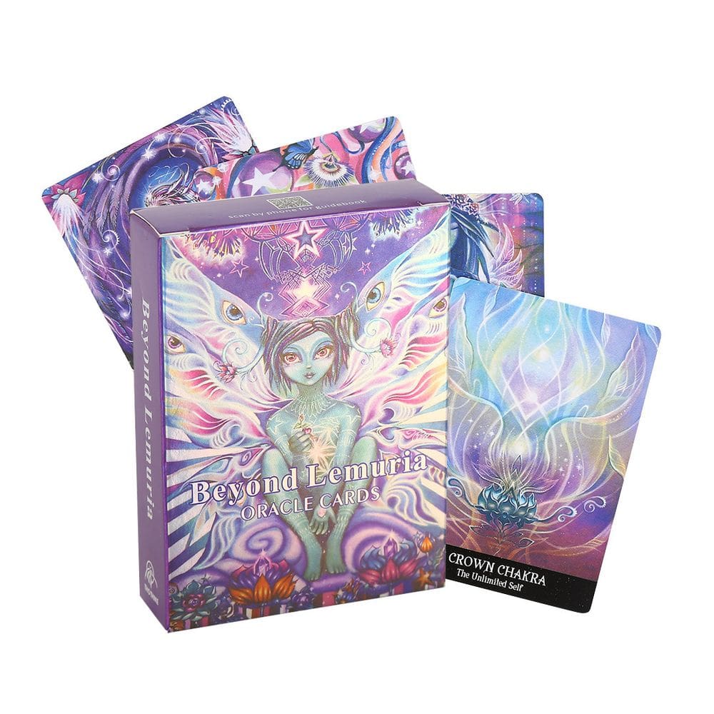 Jogo de cartas Beyond Lemuria Oracle Cards Tarot Deck para família