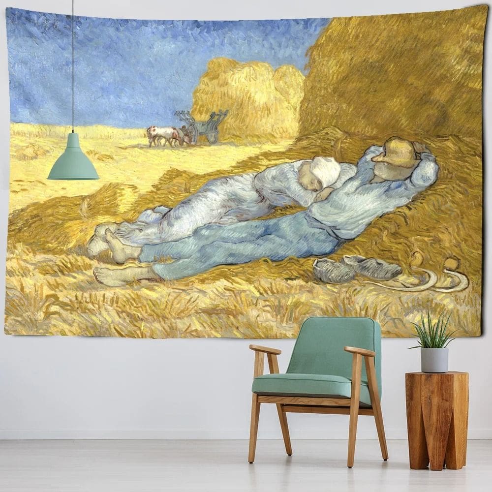 Tapeçaria de parede Van Goghs Field Starry Night 150x100cm