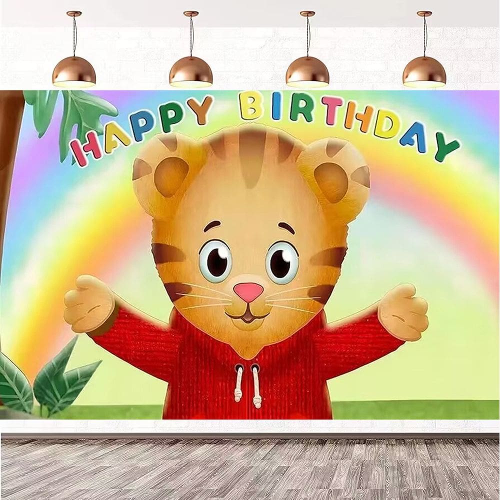 Tapeçaria Happy Birthday Room Aesthetic 210x150cm, microtecido