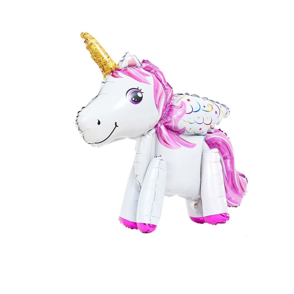 Balão em pé 3D Unicorn Horse Mylar Balloon Birthday