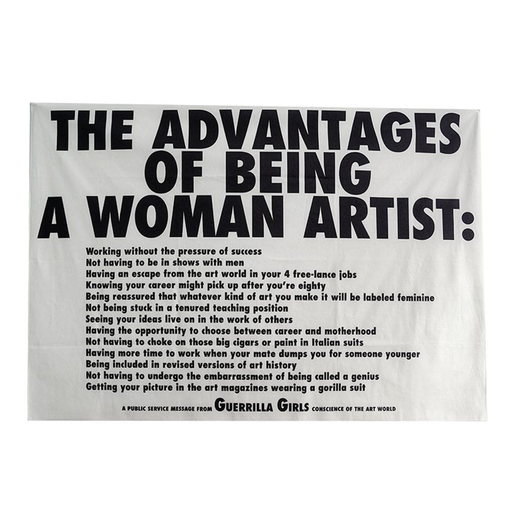 Tapeçaria de parede Vantagens de ser uma artista feminina 150x100cm