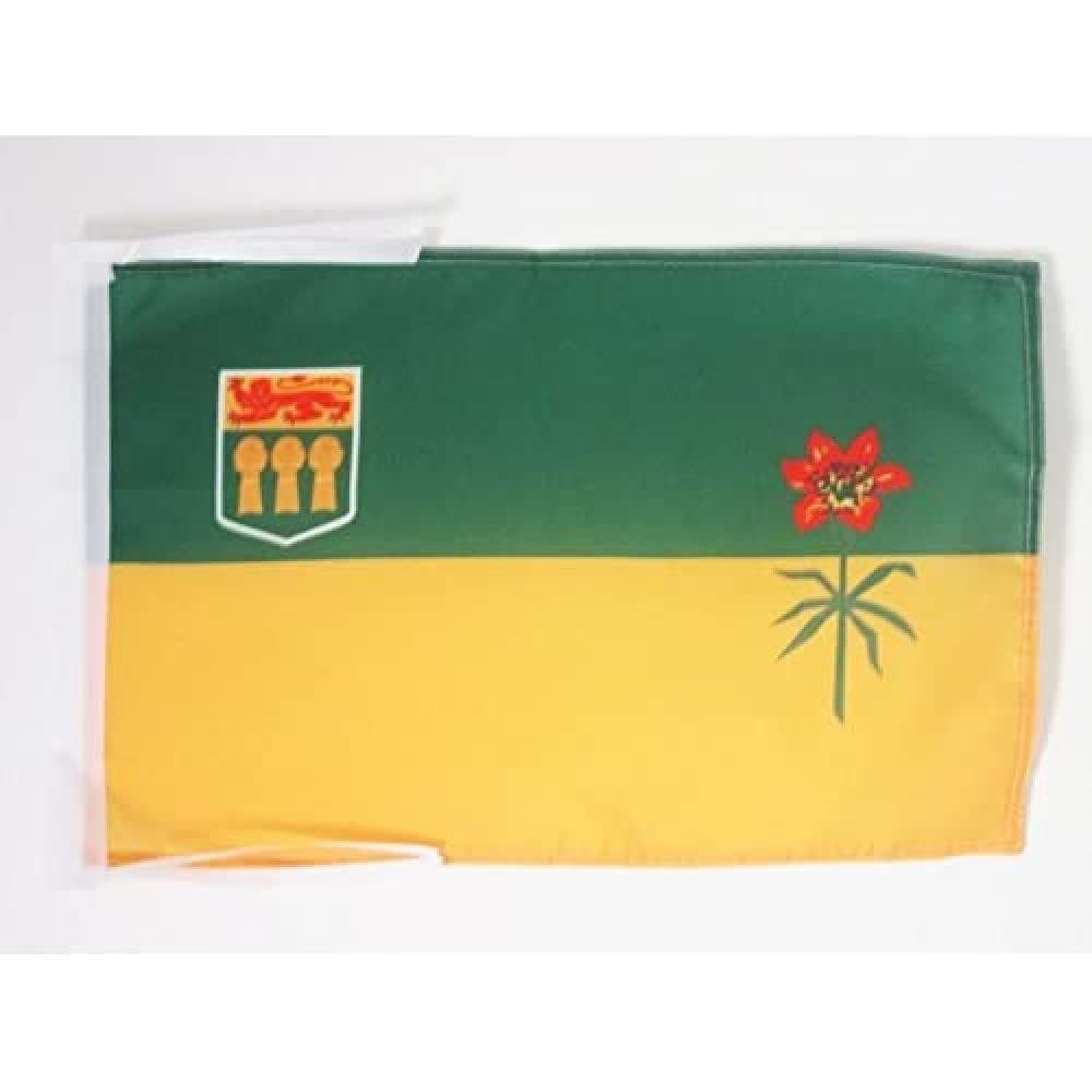 Bandera AZ FLAG de Saskatchewan de Poliéster 45x30 cm