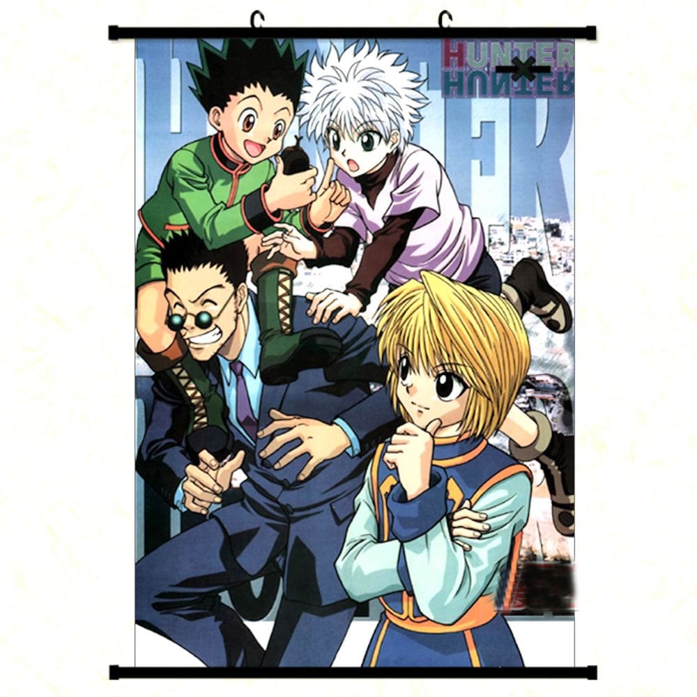 Pôster de decoração de parede Hunters Gons Freecss Killuas Zoldycks