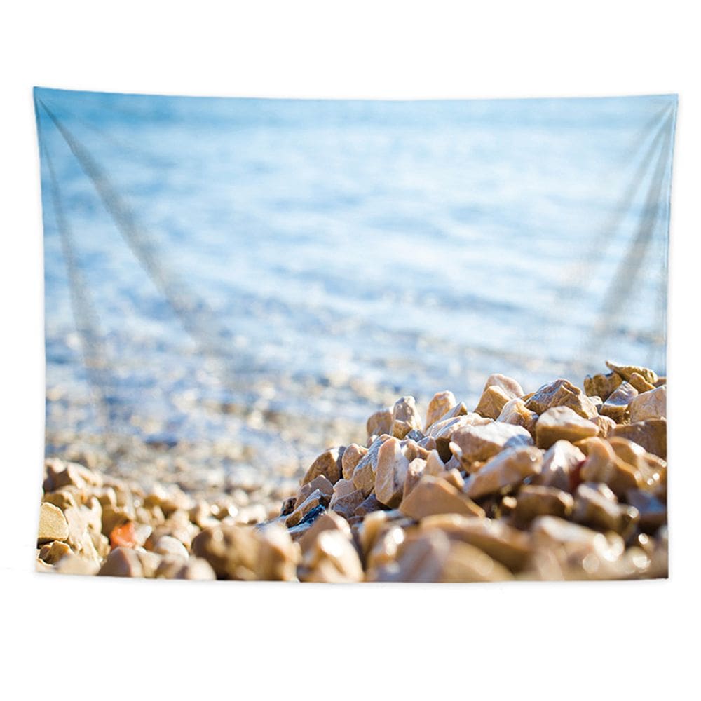 Microtecido de parede de água salgada Tapeçaria de praia 150x130cm