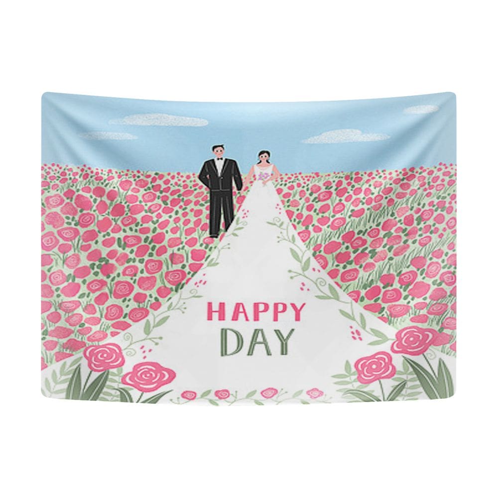 Tapeçaria, microtecido de parede Happy Day, 150x130cm, decoração de quarto