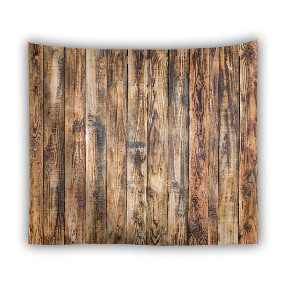 Tapeçaria de parede, painel de madeira, estética de sala, 150x150cm, microtecido