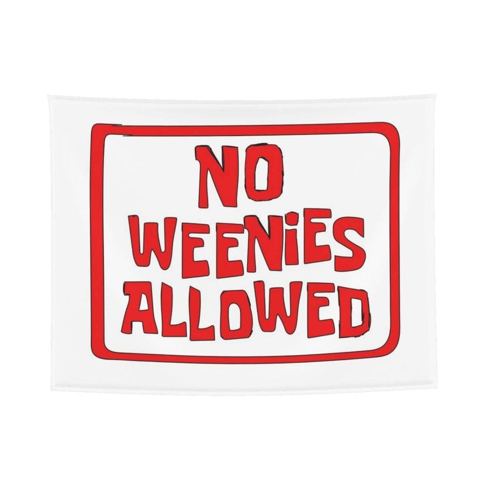 Tapiz de Pared GOWMEE No Se Permiten Cobardes 74x52 cm