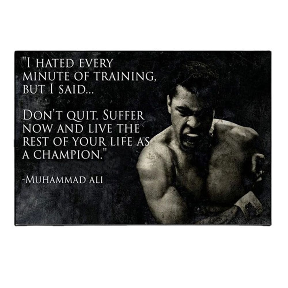 Pôster com pintura de parede Muhammad Ali Boxing King Anime 40x50cm