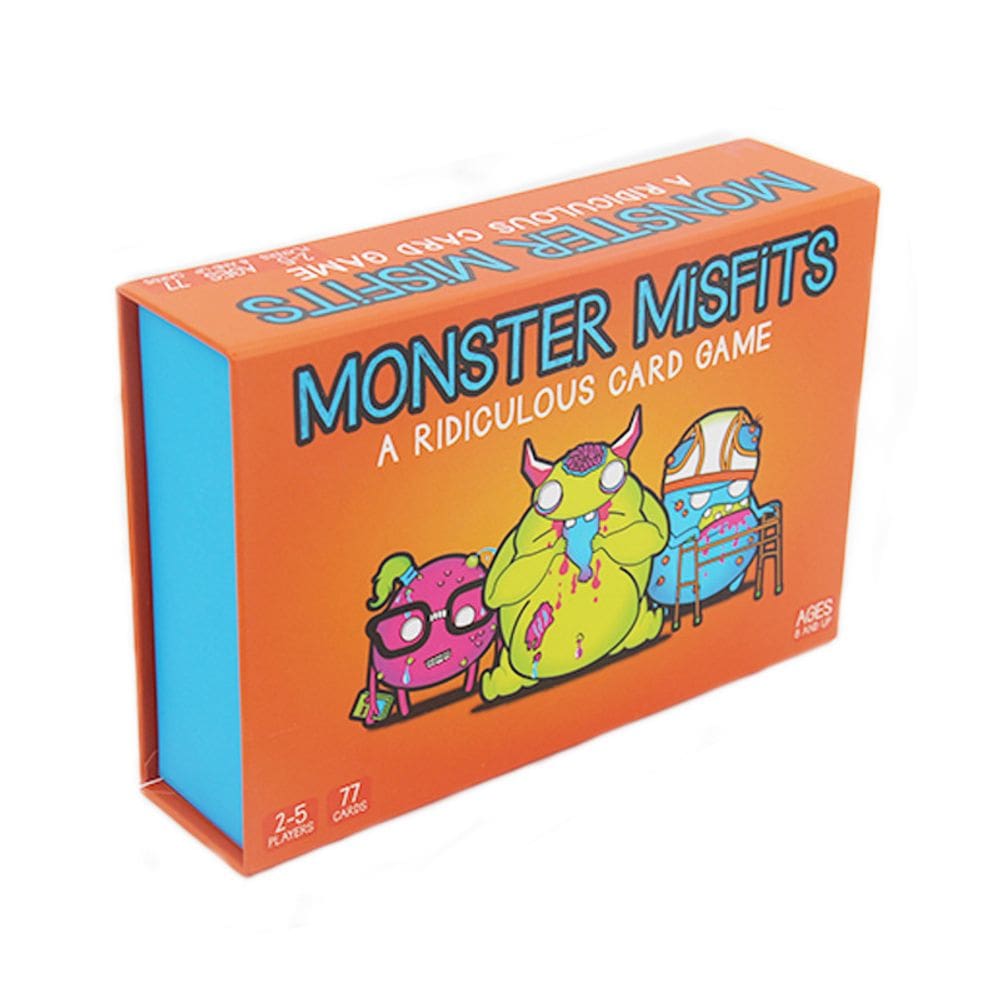 Jogo de cartas Monsters Misfits Fun Family para adultos, adolescentes e crianças