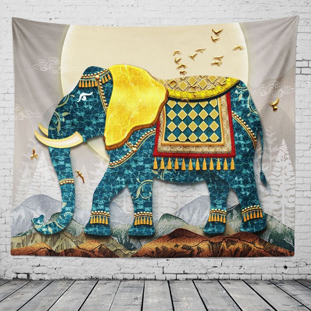 Tapeçaria Animal Tiger Microfabric Fiber 150x130cm para quarto