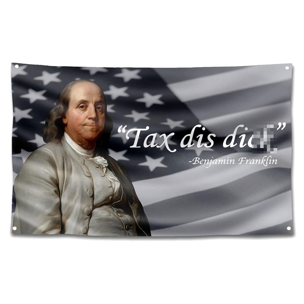 Tapeçaria Tax Dis Dicks Wall Aesthetic 150x90cm, microtecido