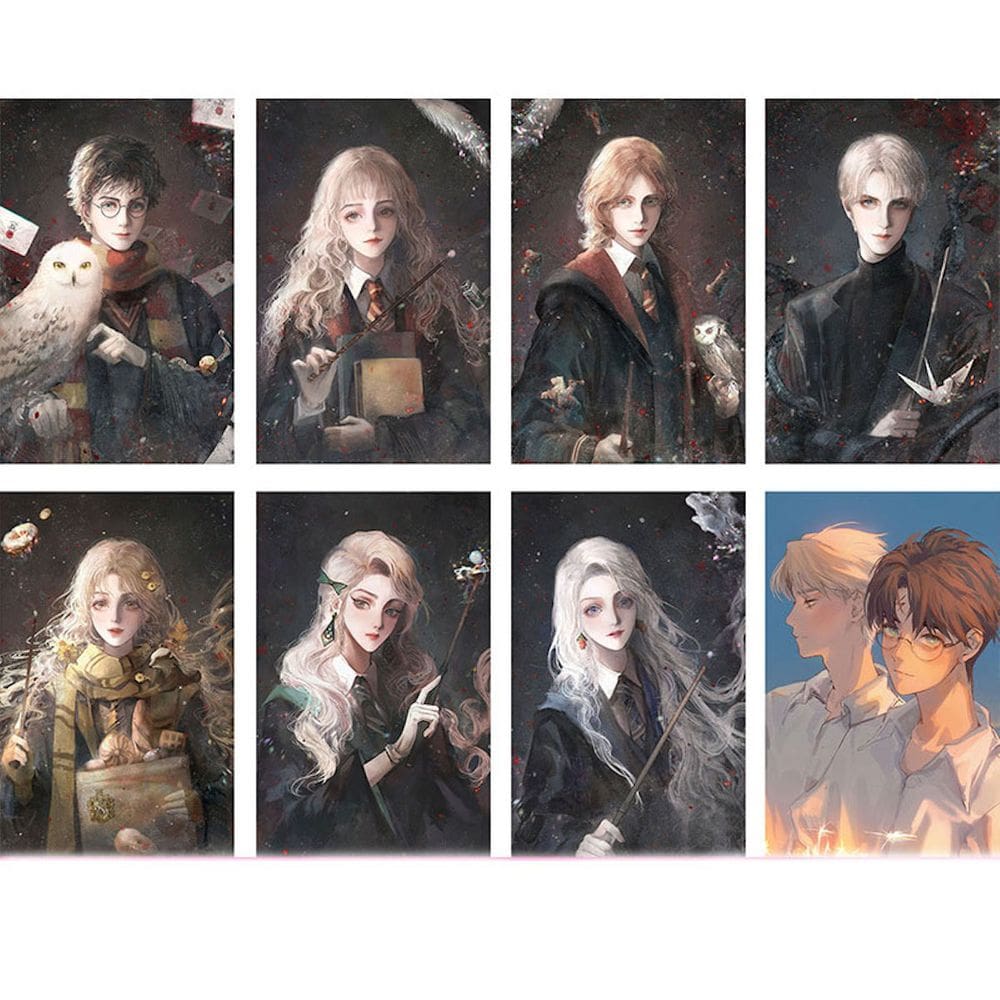 Pôster Hermins Anime Art 8 unidades/lote 42x29 cm, papel 300g