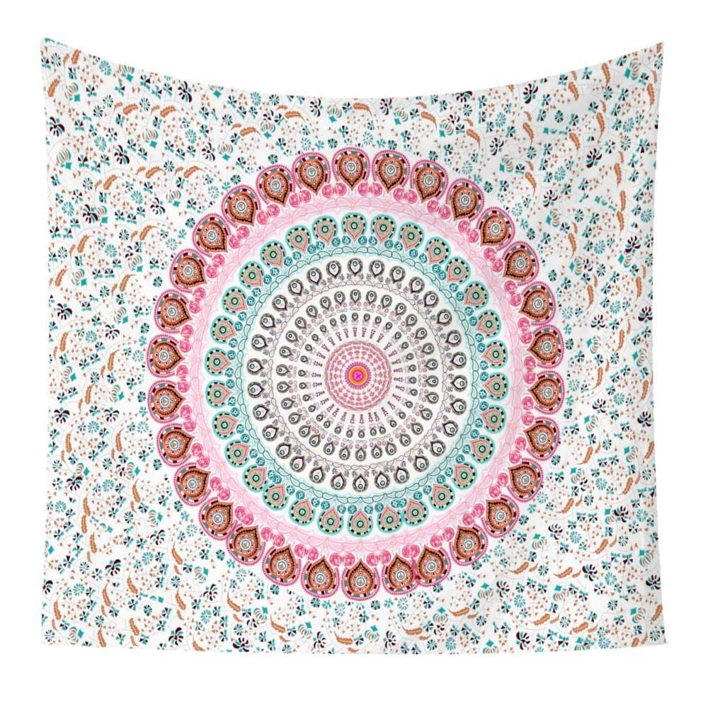 Tapeçaria Mandala Wall 150x130cm de fibra de microtecido