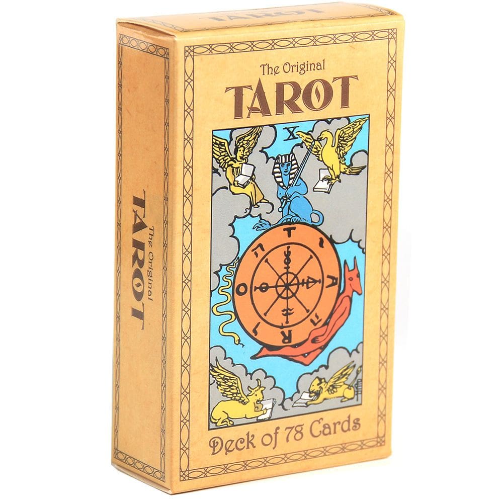 Jogo de cartas de baralhos de tarô 78 cartas para adultos e familiares