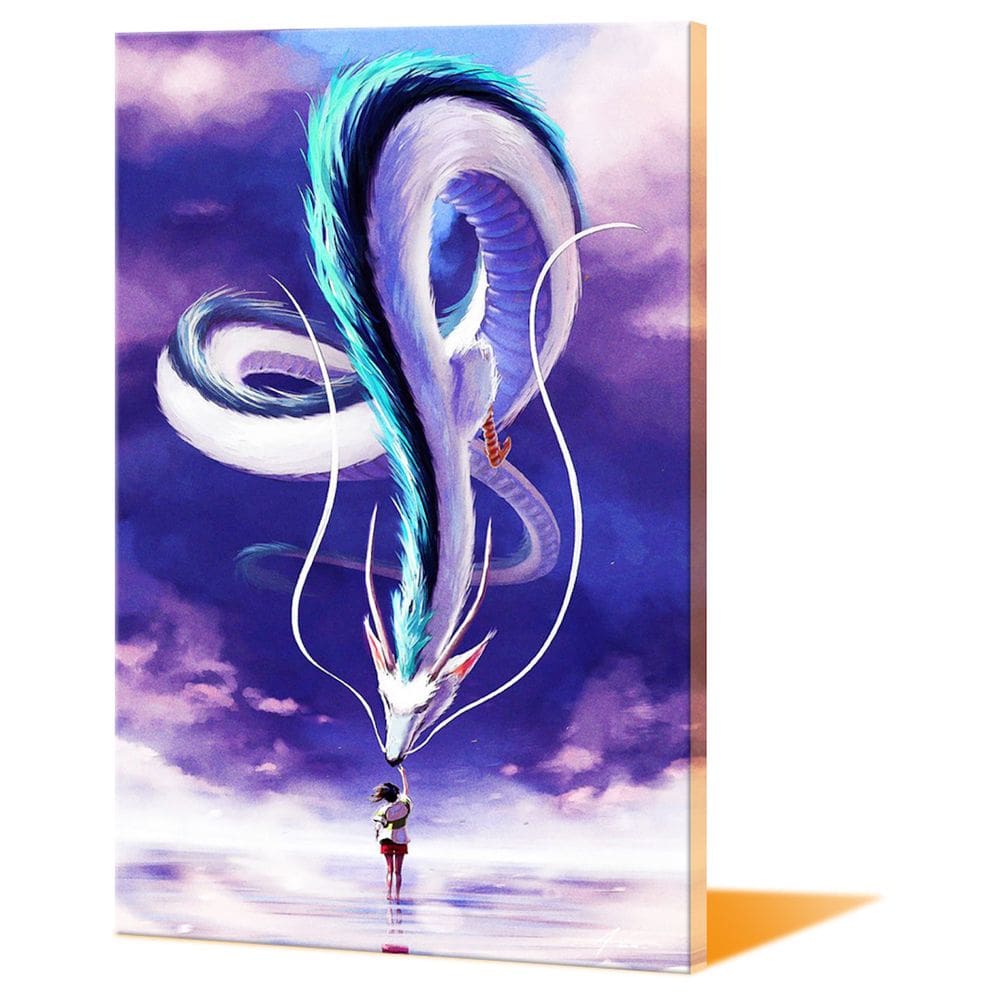 Arte de parede em tela Hakus Nigihayamis Kohakunushis Chihiros Anime