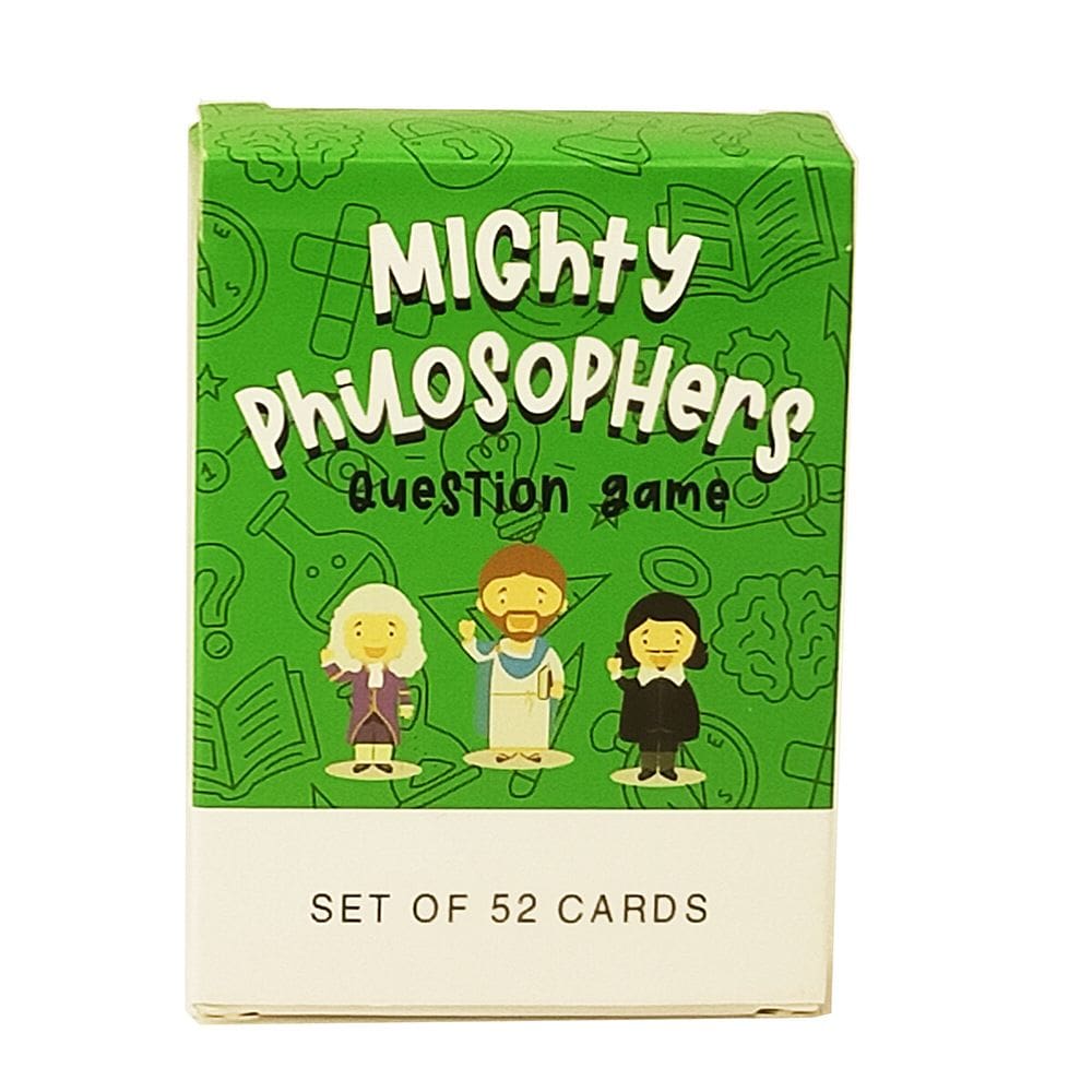 Jogo de cartas Mightys Philosophers Fun para adultos e adolescentes