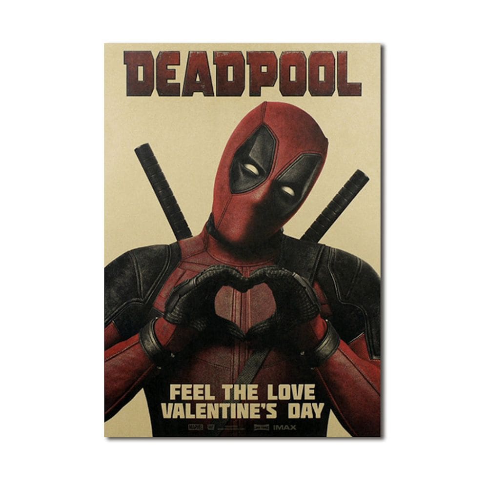 Imagem de arte de parede de pôster Deadpool Anime Art 51x35,5 cm