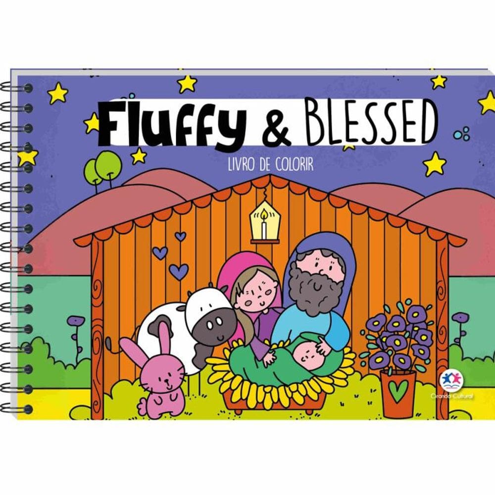 Fluffy and Blessed - Livro de colorir com marcador