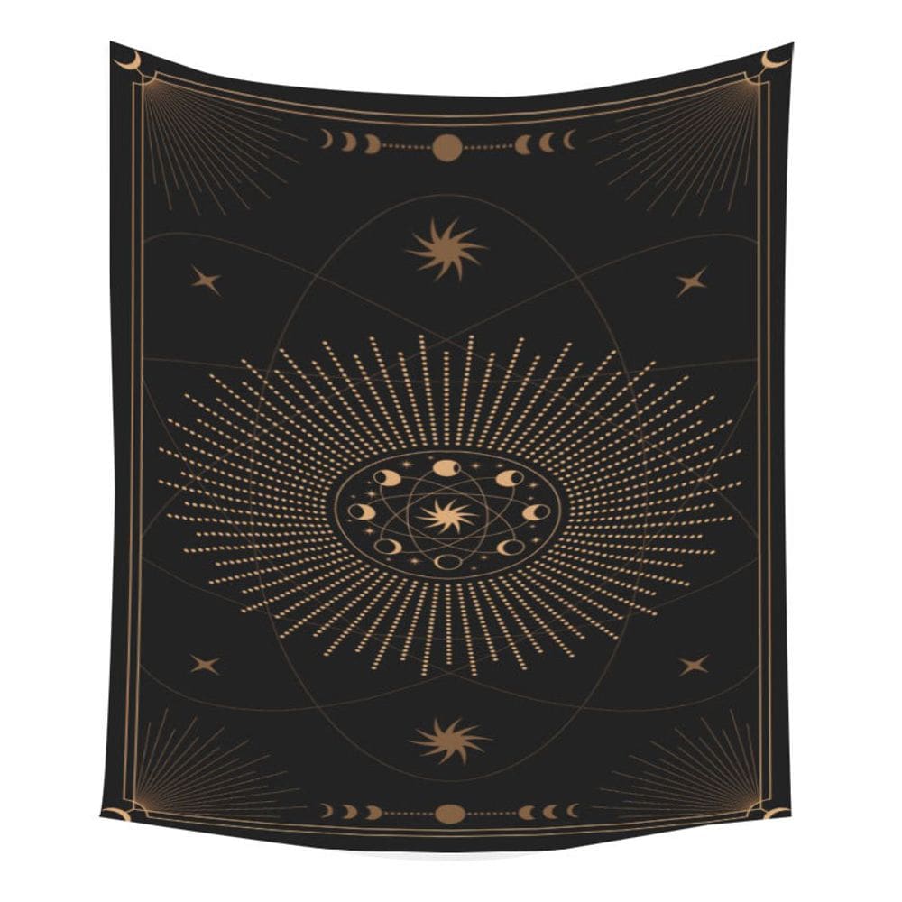 Tapeçaria Constellation Sun And Moon Room 150x150cm, microtecido