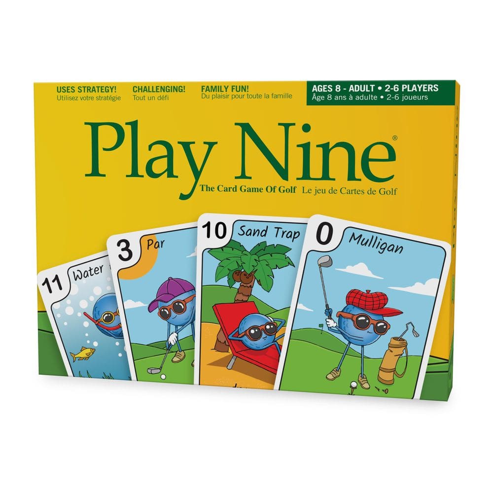 Jogo de cartas Play Nine Golf Theme Family Kids 8+ Anos