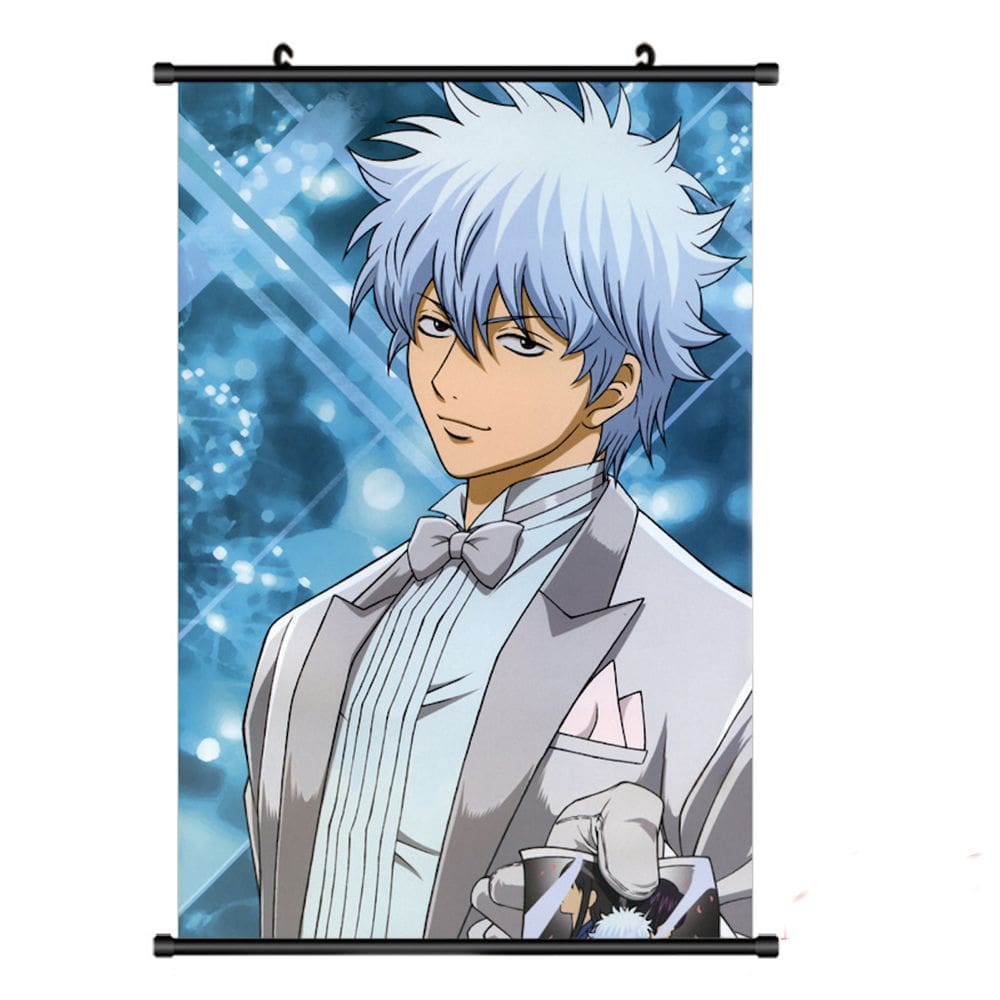 Pintura de parede em tela Gintamas Sakatas Gintokis Anime