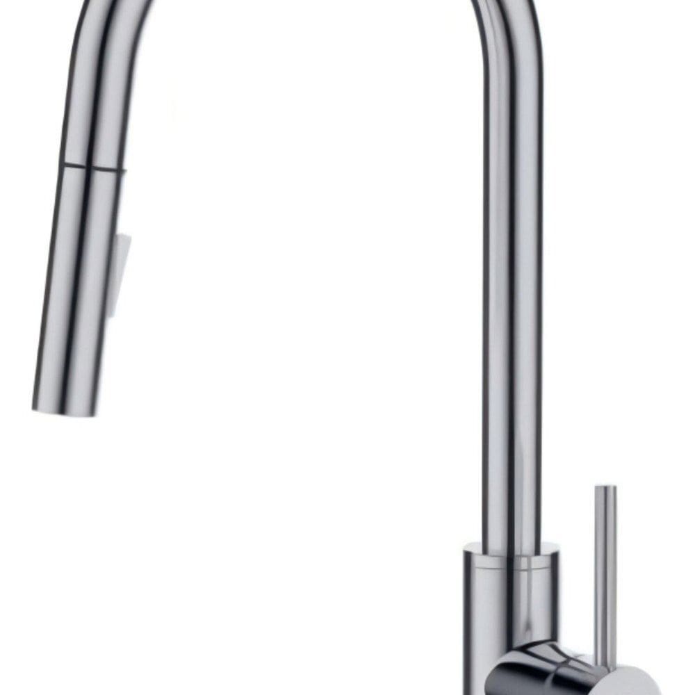 Misturador Monocomando para Cozinha de Mesa com Bica Móvel Arejador e Extensível Dublin Jiwi Cromado