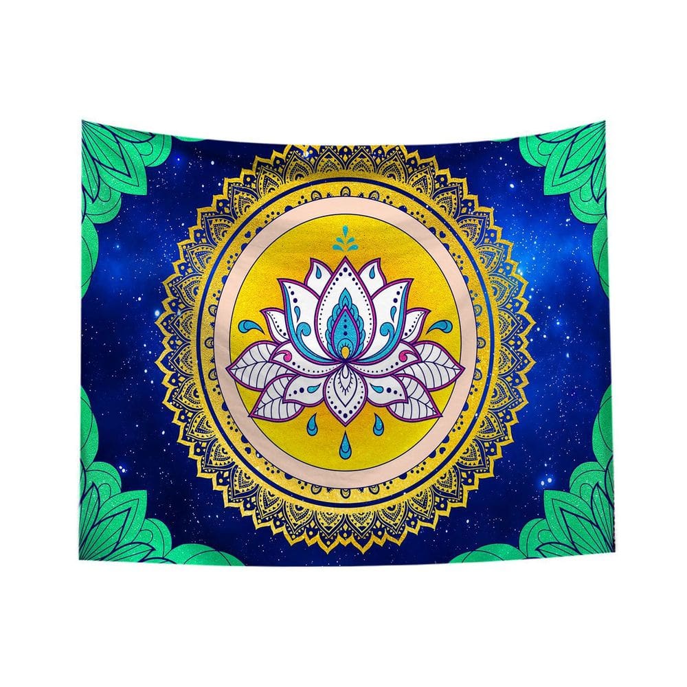 Tapeçaria Mandala Wall 150x130cm de fibra de microtecido
