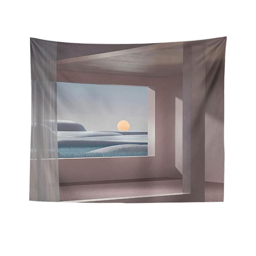 Tapeçaria Sunrise Rock Landscape 150x100cm em microtecido